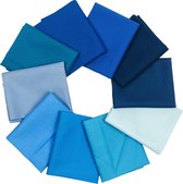 Bella Solids | Fat Quarter Pakket | Blauw