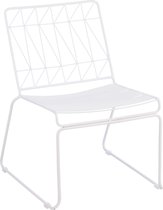 Mica Decorations Bueno Tuinstoel - L53 x B55 x H69 cm - Wit
