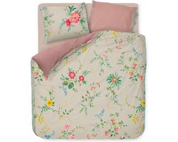 Pip Studio Fleur Grandeur - Dekbedovertrek - Lits-jumeaux - 240x200/220 cm - Khaki