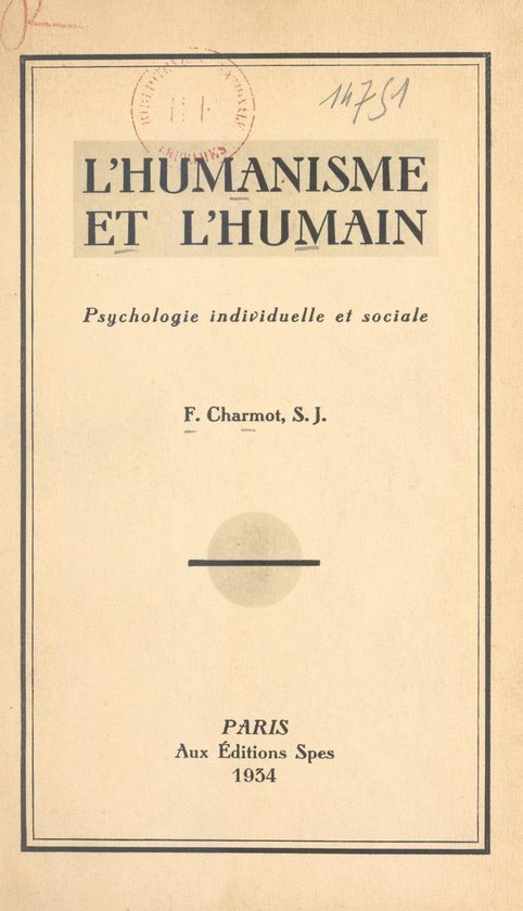 L'humanisme et l'humain