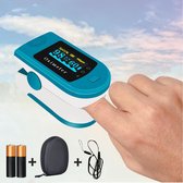 Inblue Saturatiemeter – Oximeter en Hartslagmeter – Zuurstofmeter via Vinger – OLED Scherm - Luxe geschenkverpakking - Opberghoes, Batterijen en Nederlandstalige handleiding
