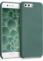 kwmobile telefoonhoesje voor Huawei P10 - Hoesje met siliconen coating - Smartphone case in blauwgroen