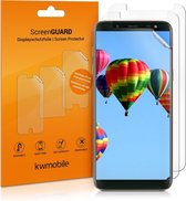 kwmobile 3x screenprotector voor Samsung Galaxy J6 - beschermende folie voor smartphone