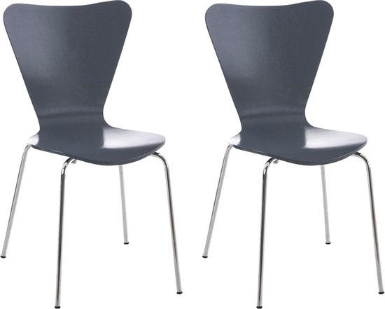 CLP Calisto 2x Bezoekersstoel grijs