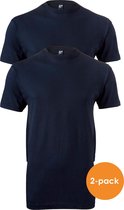 Alan Red T-shirts Virginia (2-pack) - O-hals - donker blauw -  Maat L