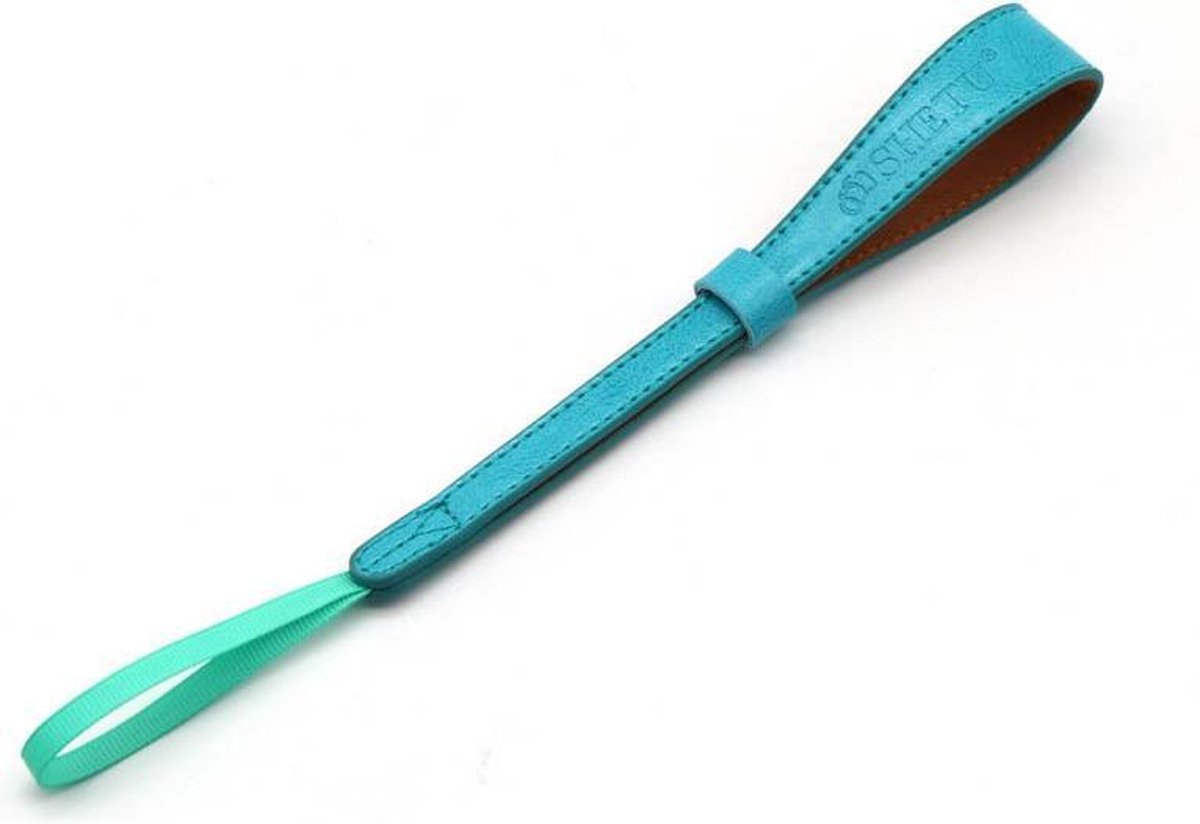 Camera Polsband / Wrist Strap - Type "Macaron" Lichtblauw