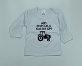 Shirt Niks keep calm - Wit, 68