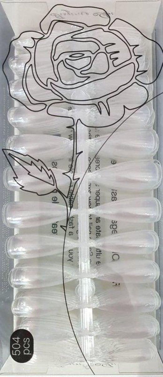 Goedkoopste Korneliya Press - On / Show Tips BABY STILETTO CLEAR box met 504 Stuks
