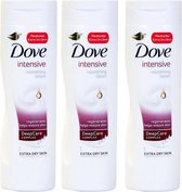 Dove Bodylotion - Intensive - 3 x 400 ml - Voordeelverpakking