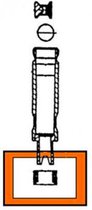 Dichting op de plunjer voor het sluiten van fusten (Sankey - S korf) (Micro Matic en Hiwi)