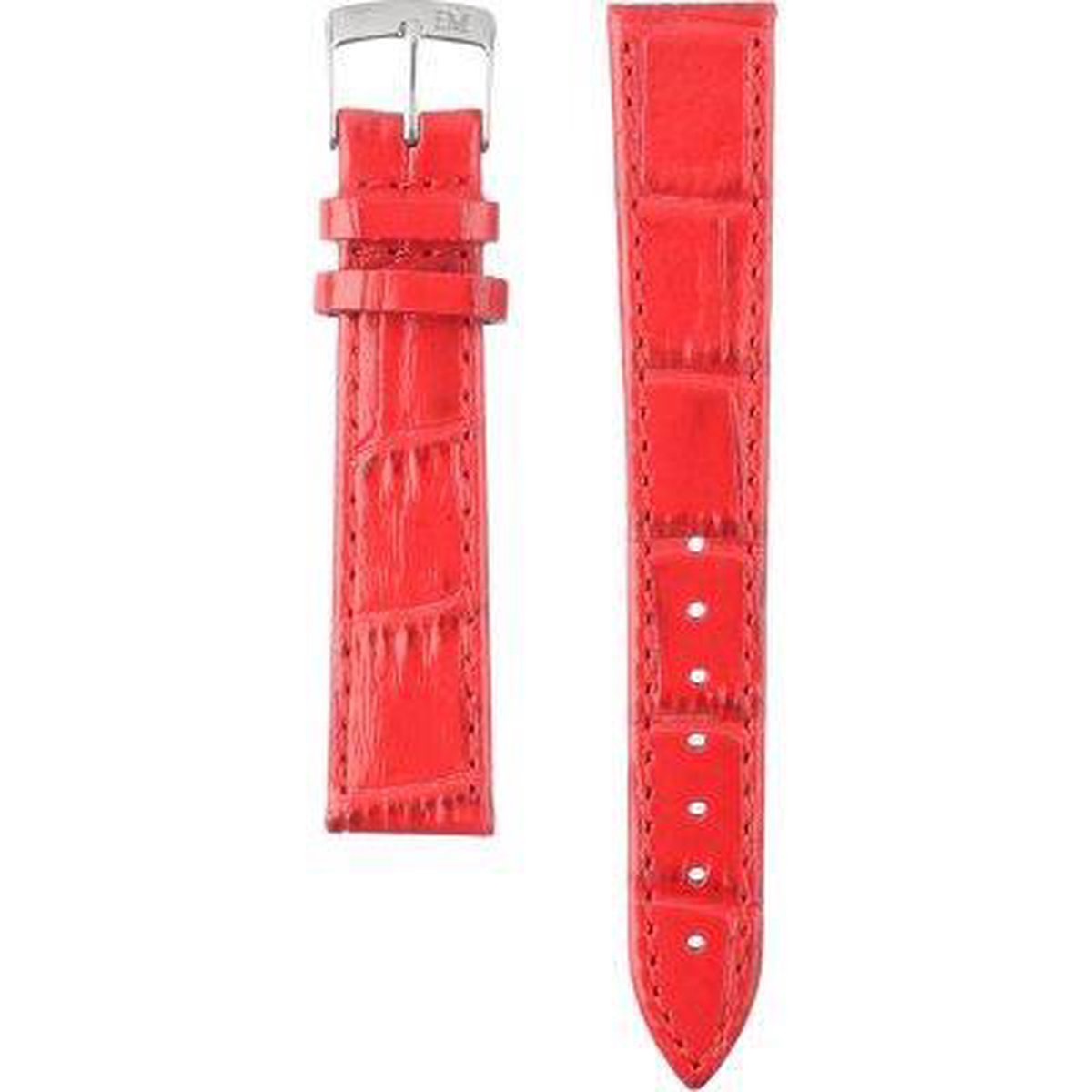 Morellato Horlogebandje - Morellato horlogeband X2524 Kajman - leer - Rood - bandbreedte 16.00 mm