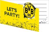 Amscan Uitnodigingen Bvb Dortmund 13,9 X 8 Cm Papier Geel