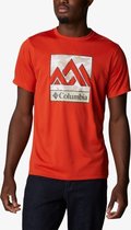 Columbia Zero Rules S S Graphic Shirt 1533291846, Mannen, Oranje, T-shirt, maat: M