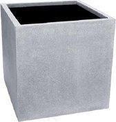 Plantenbak fiberstone 60x60x60 grijs
