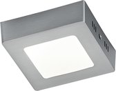 LED Plafondlamp - Plafondverlichting - Trinon Zonin - 5W - Warm Wit 3000K - Vierkant - Mat Nikkel - Aluminium