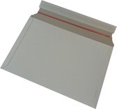 80x stuks witte kartonnen verzendenveloppen 38 x 26 cm - Enveloppen verzendmateriaal/verpakkingen