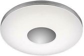 LED Plafondlamp - Trinon Castonar - 25W - Aanpasbare Kleur - Dimbaar - Afstandsbediening - Rond - Glans Chroom