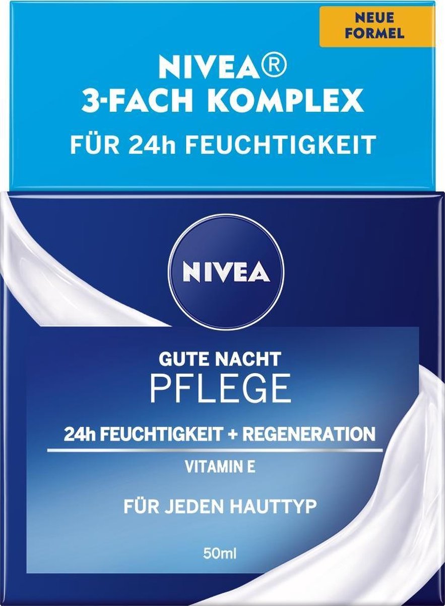 NIVEA 24h Moisturising Night Cream Nachtcrème Gezicht 50 ml