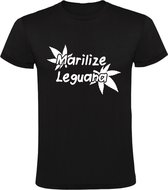 Marilize Leguana Heren t-shirt | stoned | wiet | thc | drugs | Legalize Mariuana |  Zwart