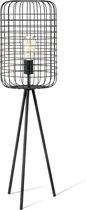 Home Sweet Home - Moderne tafellamp Netting - Zwart - 28/28/95cm - bedlampje - geschikt voor E27 LED lichtbron - gemaakt van Metaal