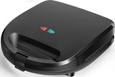 Tosti Ijzer - Tosti Apparaat - Igan Rubo - Contactgrill 3 in 1 - CoolTouch Hendel - Zwart