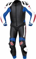 Leren Overall Held Race Evo rood/blauw