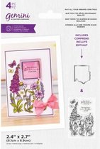 Gemini Clearstamp&snijmal set - Floral Frame - May All Your Dreams Come True