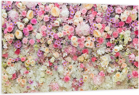 Tuinposter - Gekleurde Bloemen - Foto op Tuinposter (wanddecoratie voor buiten en binnen)