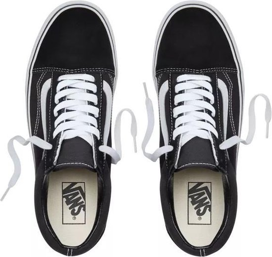 Vans Old Skool Sneakers - Unisex - Platform - Zwart/Wit - Maat 40 | bol.com