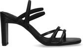 Sacha - Dames - Zwarte hak sandalen met bandjes - Maat 40