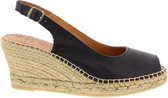 Toni Pons Croacia Dames Espadrilles - Black/Black-Black - Maat 42