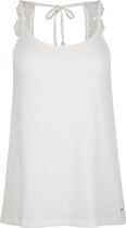 O'Neill Tanktop Women Ava Beach White L - White 99% Katoen, 1% Elastaan Round Neck