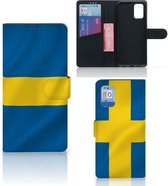 Flipcase Geschikt voor Samsung Galaxy A02s Flip Cover Geschikt voor Samsung M02s Telefoon Hoesje Zweden