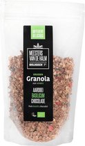 Granola aardbei, basilicum, chocolade Meesters Van De Halm - Zak 350 gram - Biologisch