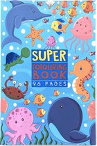 Super Colouring Book - Zee dieren - Kleurboek - 96 pagina's