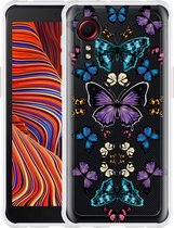 Hoesje Geschikt voor Samsung Galaxy Xcover 5 - Vlinder Symmetrie