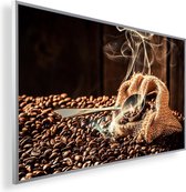 Infrarood Verwarmingspaneel 600W met fotomotief een Smart Thermostaat (5 jaar Garantie) - gebrande Koffie 169