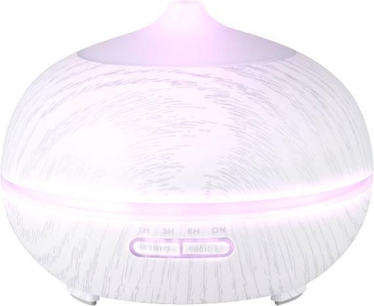 Aroma Diffuser Luchtbevochtiger Spa 06 Wit Hout 400ml + Timer