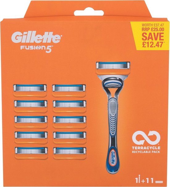 Gillette - Fusion 5 Set - Special Pack - 11 mesjes + houder | bol.com