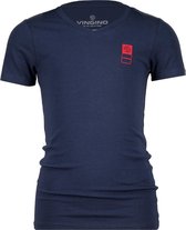 Vingino T-shirt B-basic Jongens Katoen/elastaan Donkerblauw Mt 104