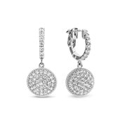 Zilveren oorhangers met zirkonia MJ1807CE | Trendy Chic Petit by Siebel