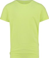 Vingino T-shirt Essentials Meisjes Katoen Neon Geel Maat 104