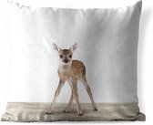 Coussin Sierkussen Animalprintshop pour l'extérieur - Imprimé animal de cerf - 60x60 cm - Coussin de jardin carré résistant aux intempéries / coussin de mobilier de jardin en polyester