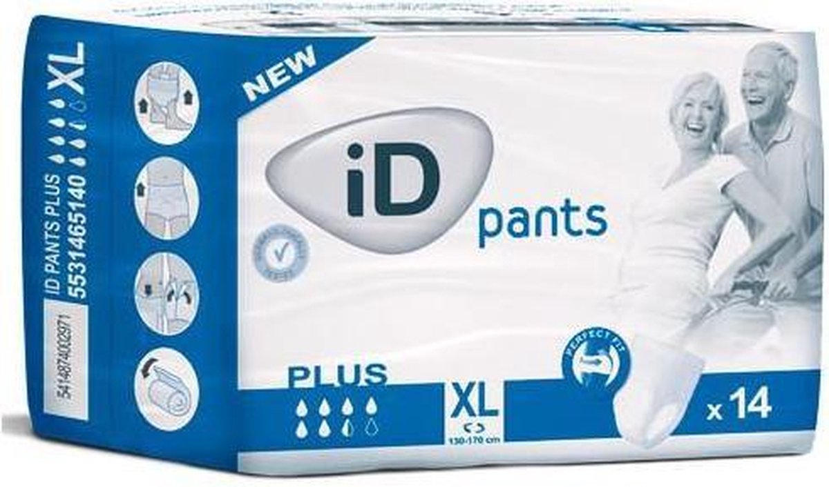 Goedkoopste ID Pants Plus XL - 1 pak van 14 stuks