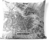 Buitenkussens - Tuin - Stadskaart Amsterdam - 45x45 cm