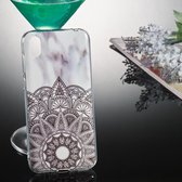 Gekleurde tekening patroon IMD vakmanschap Soft TPU beschermhoes voor Huawei Y5 2019 (Mandala marmer)
