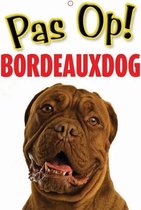 Waakbord nederlands kunststof bordeaux dog - 21x15 cm - 1 stuks