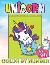 Unicorn Color by Numbers for Kids