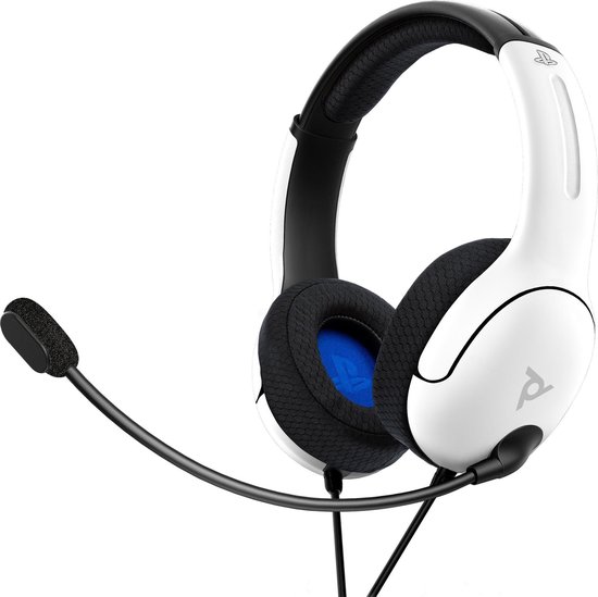 PDP Gaming LVL40 Stereo Gaming Headset – PS4 & PS5 – Official Licensed – Wit