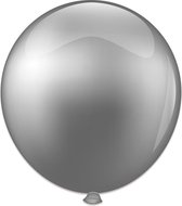 Topballon zilver metallic 91 cm